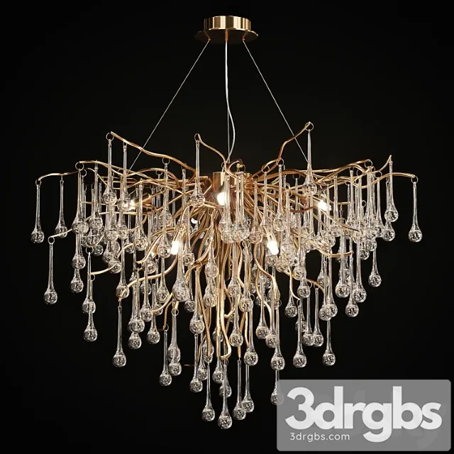 Chandelier with drop shaped pendants marian lampatron 3dsmax Download