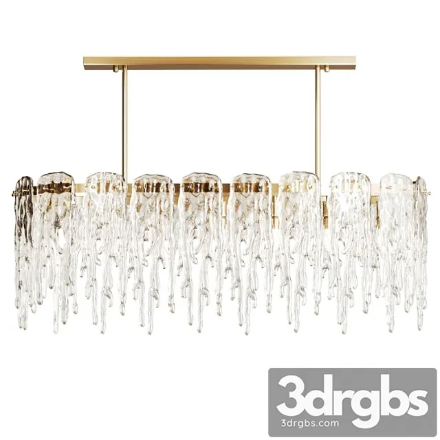 Chandelier with ice plates spring long s