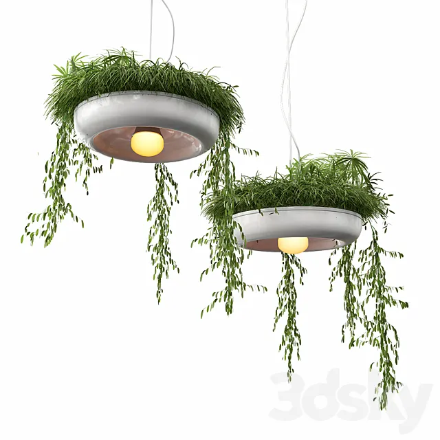 Chandelier with plants 3DSMax File