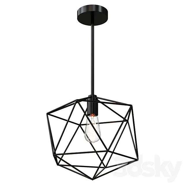 Chandelier YOUNG HOUSE LOVE EQUILATERAL PENDANT SKU PE16054 BZ lamp 3ds Max