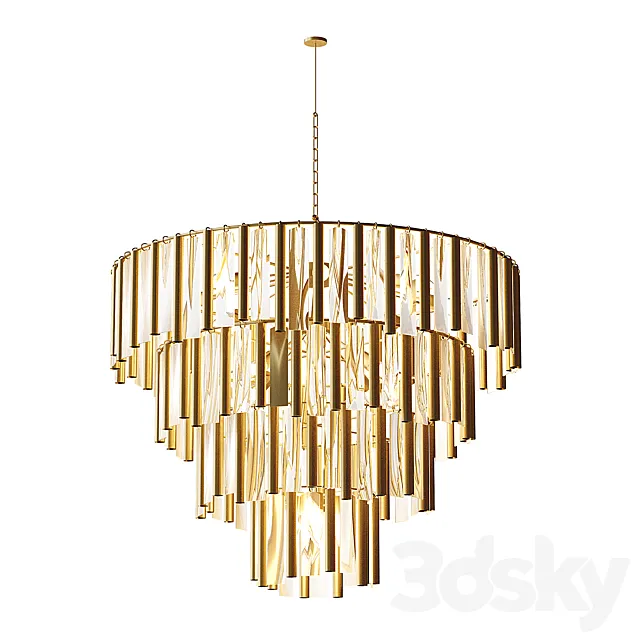 Chandelier Zebrano 3ds Max
