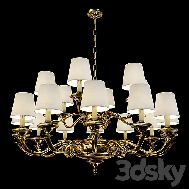 chandelier Zonca (H10505) 3ds Max