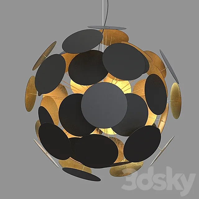 Chandelier Zuma Line Dots. 3DS Max Model