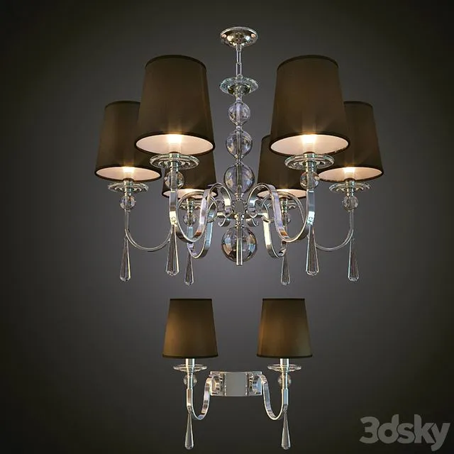 Chandeliers and sconces Newport 3dsMax Model