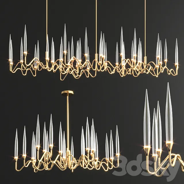 Chandeliers by Il Pezzo Mancante 3DS Max Model