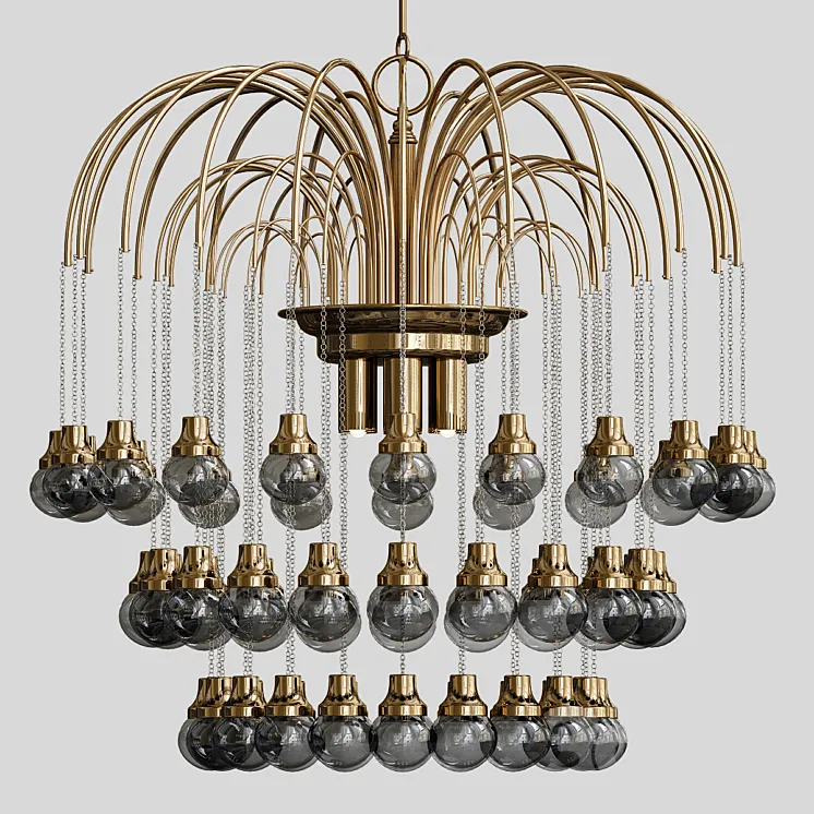 Chandeliers by Paolo Venini 3DS Max