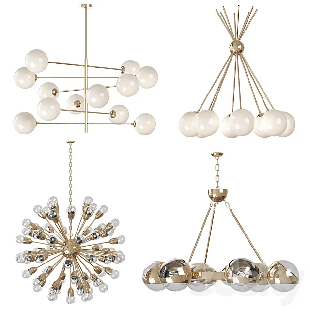 Chandeliers Eichholtz 3ds Max