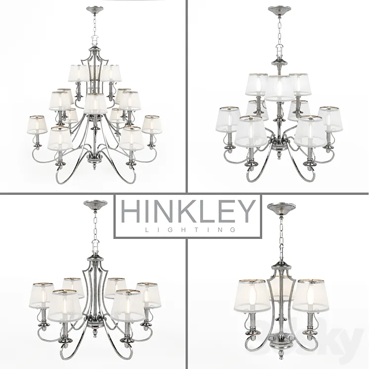 Chandeliers Hinkley seria PLYMOUTH 3DS Max
