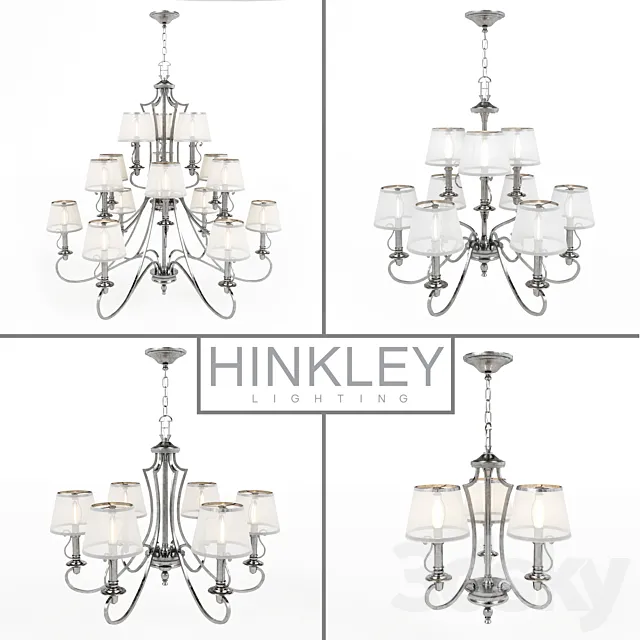 Chandeliers Hinkley seria PLYMOUTH 3DSMax File