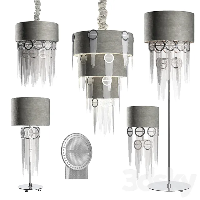 Chandeliers lamps sconces floor lamp Eurolampart collection Belt 3DS Max Model