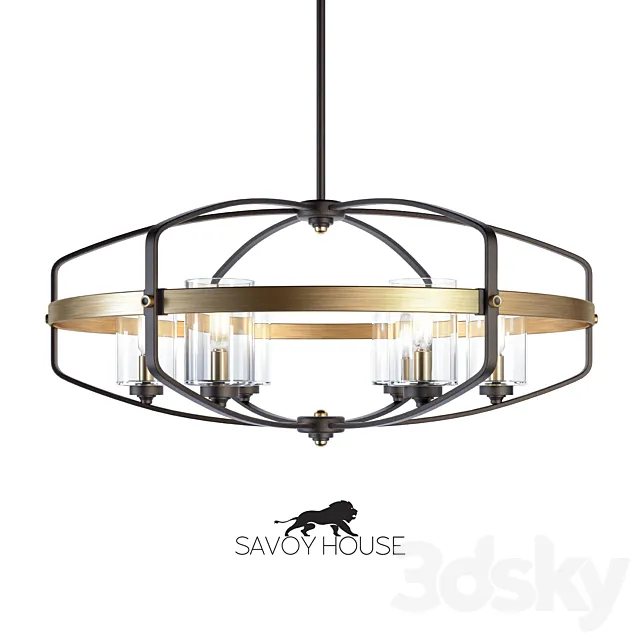 Chandeliers of Kirkland from Savoy House Europe 3DS Max Model