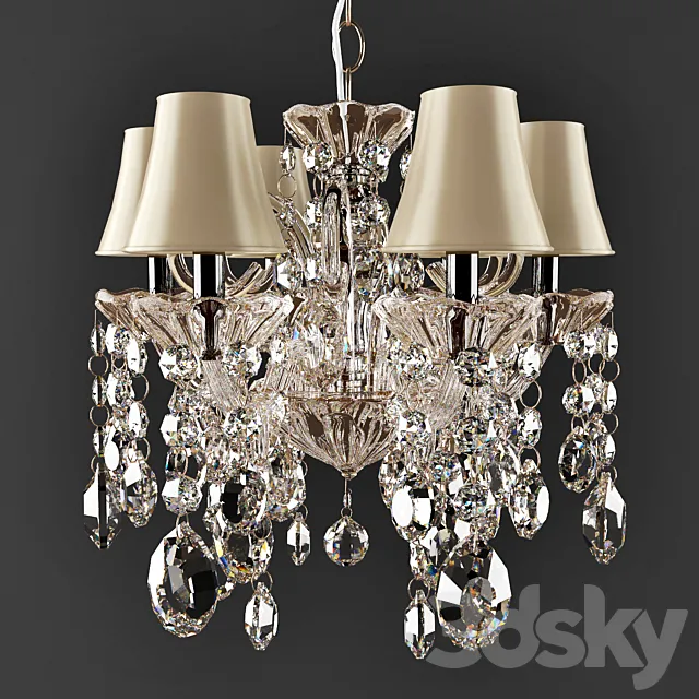 Chandeliers Pendant CRYSTAL LUX SIENA SP6 3DS Max Model