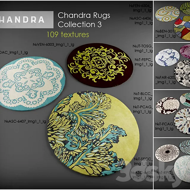 Chandra rugs 3 3DS Max Model