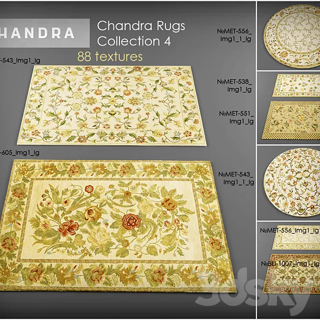 Chandra rugs 4 3DSMax File