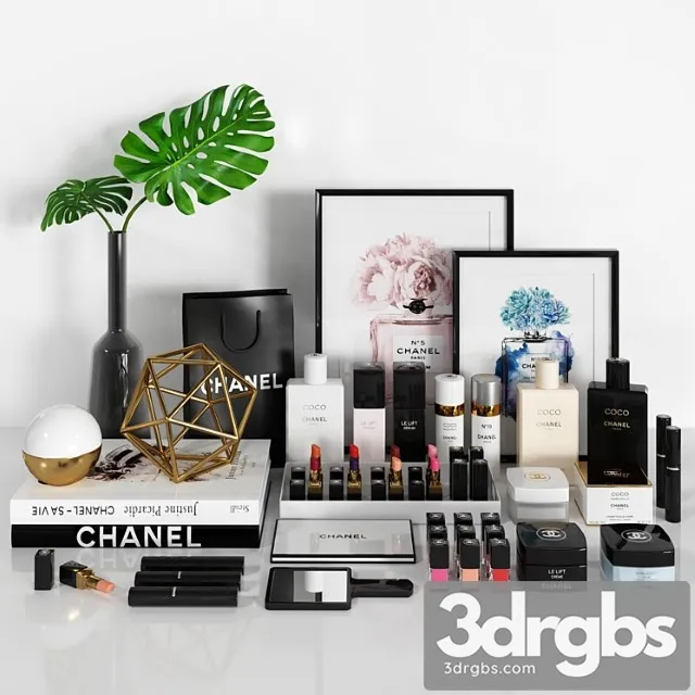Chanel decorative set 3dsmax Download