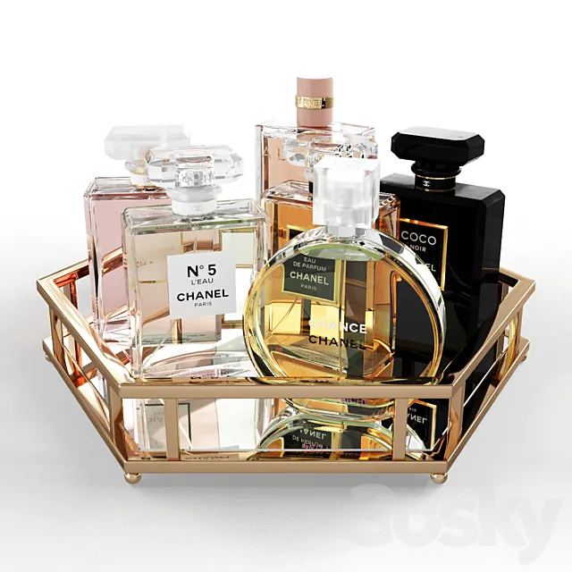 CHANEL Perfume Collection 3 3DSMax File