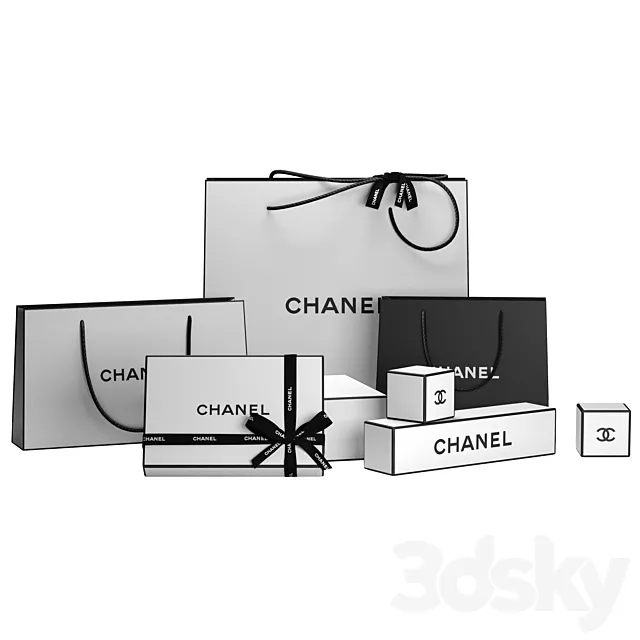 CHANEL – set of packaging boxes 3dsMax Model