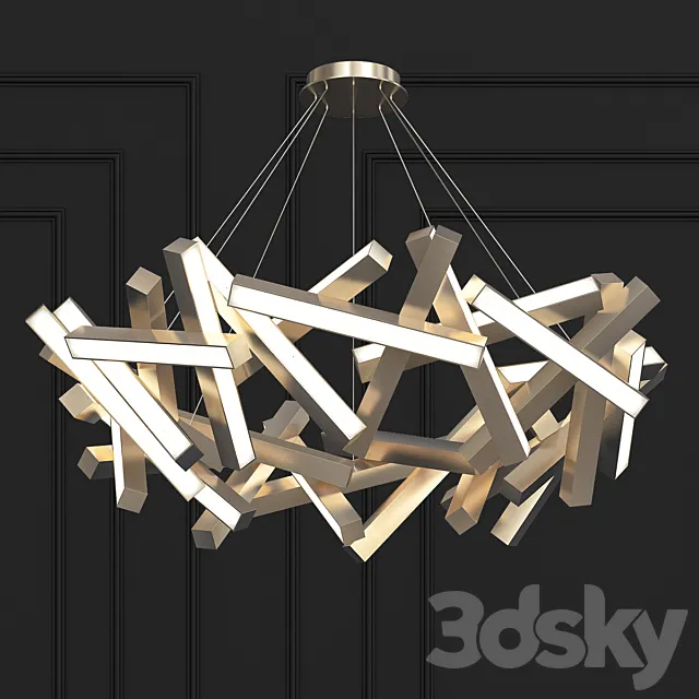 Chaos Chandelier  By Modern Forms 3DS Max Model