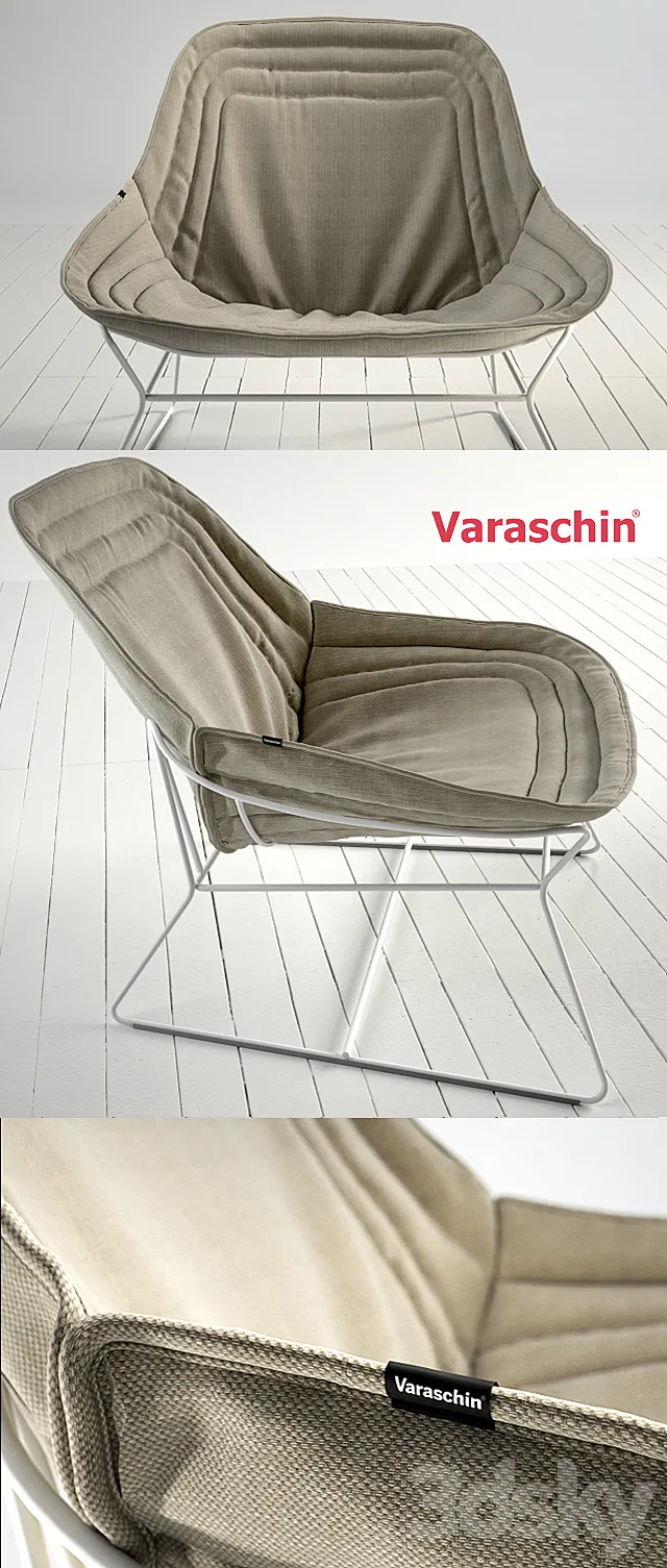 Chapeau armchair by Varaschin 3DS Max Model