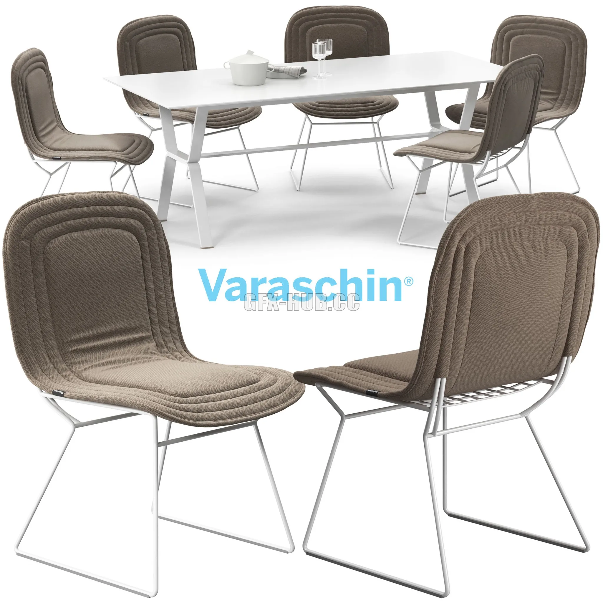 CHAPEAU chair DEER table 3dsMax Model
