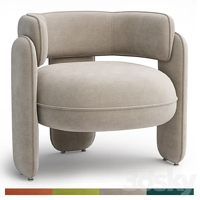 Chaplin armchair by EICHHOLTZ 3ds Max