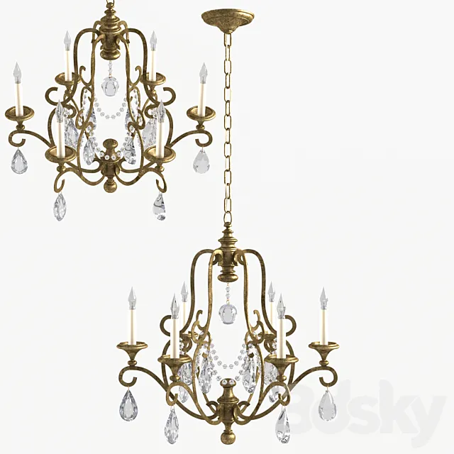 Chapman Piedmont Visual Comfort CHC1420AI-SG 3DS Max Model