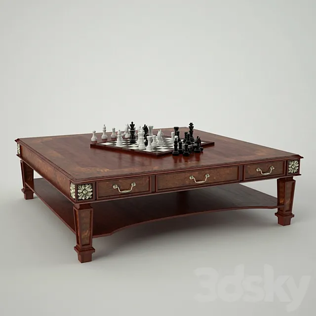 Charles Barr table 3ds Max
