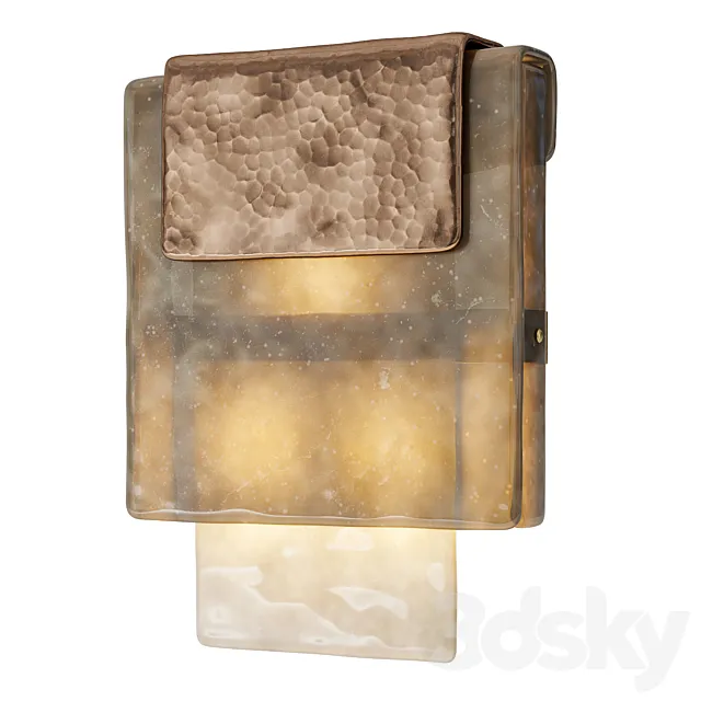 Charles Burnand Hand Silvered Mini Placche Wall Sconce 3ds Max