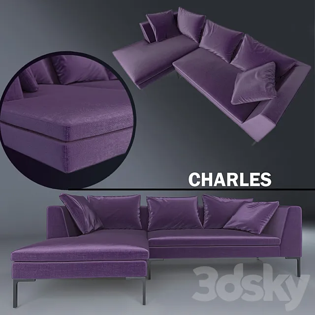 Charles Sofa 3DSMax File