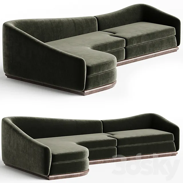 Charles Zana Guillaume Sofa 3ds Max