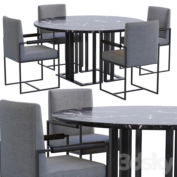 Charlie Table by Meridiani 3DS Max Model