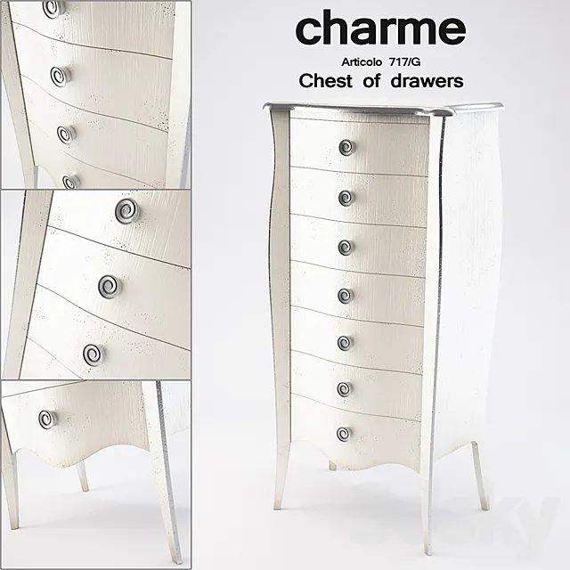 Charme Articolo 717 _ G Chest of drawers 3ds Max