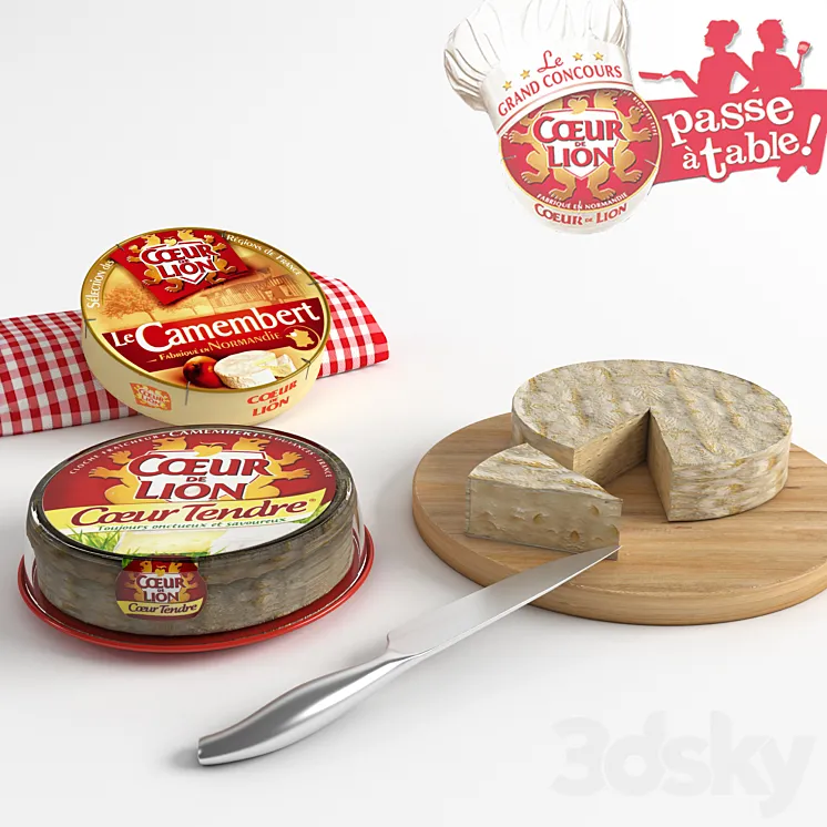 Cheese Coeur de lion 3DS Max