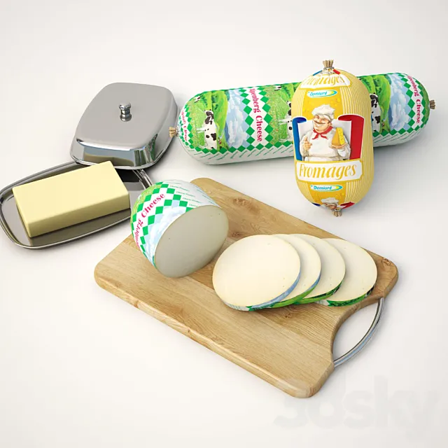 Cheese sausage tofu cheese packaged mayonnaise. 3ds Max