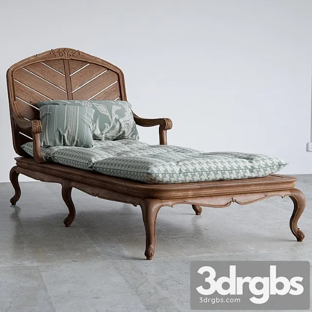 Chelini art.2160 outdoor chaise 2 3dsmax Download