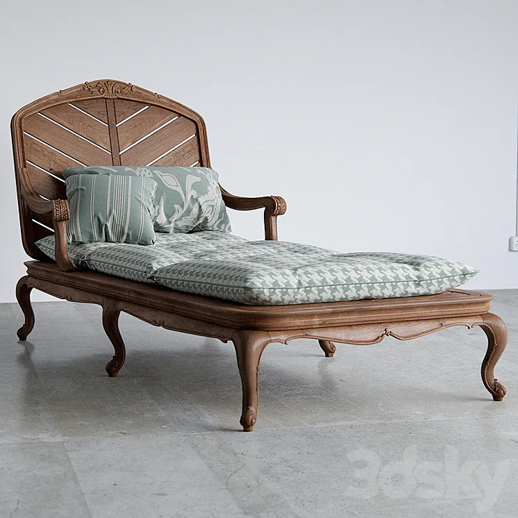 Chelini Art.2160 Outdoor chaise 3DS Max