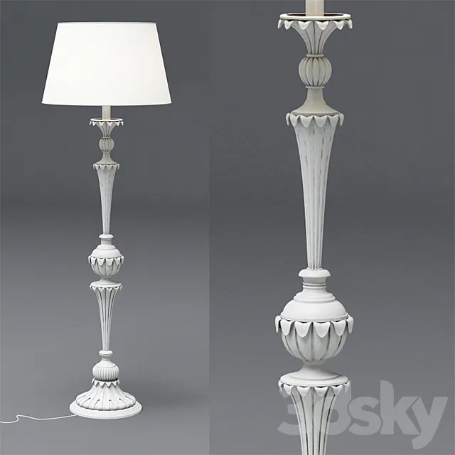 Chelini floor lamp 3ds Max