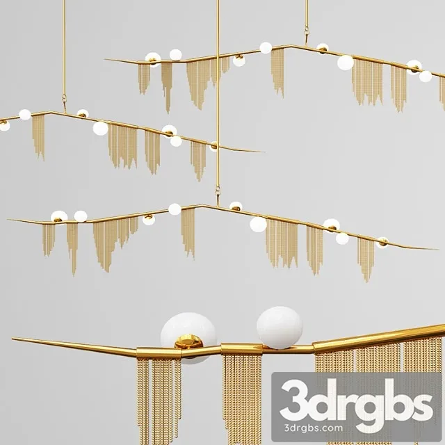 Cherry bomb fringe chandelier 9 lights 3dsmax Download