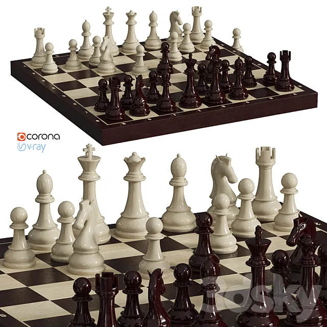 Chess 3DS Max Model