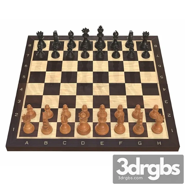 Chess Board Game Pieces 3dsmax Download