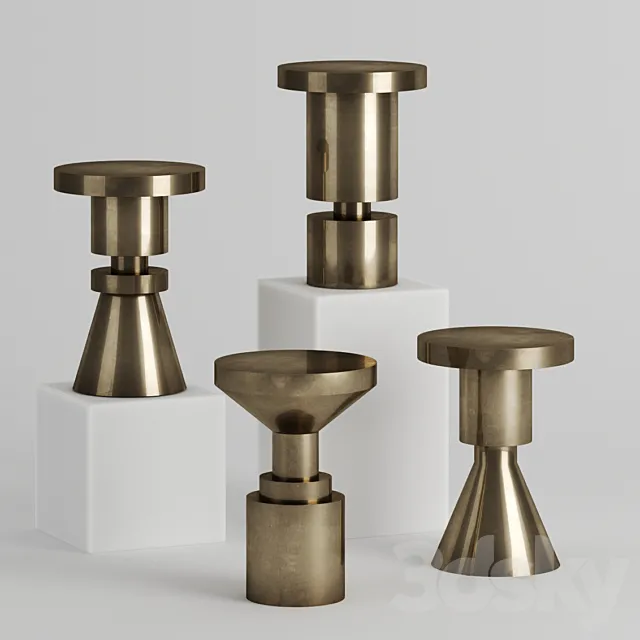 Chess Piece Stools By Anna Karlin 3DSMax File