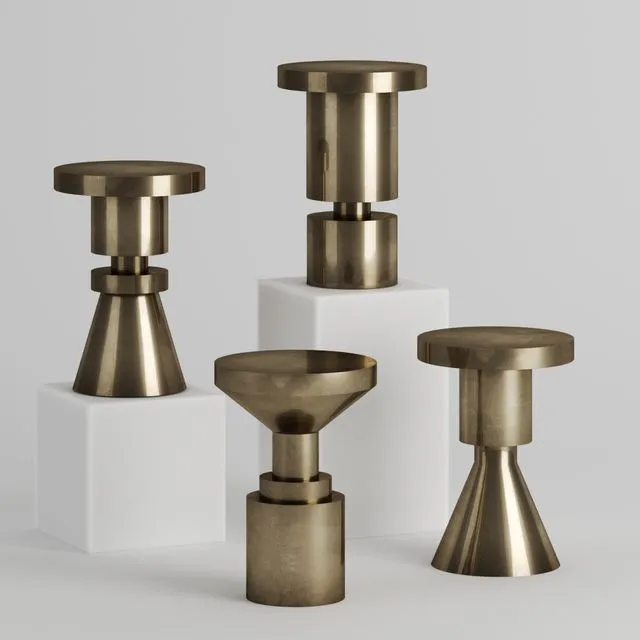 Chess Piece Stools By Anna Karlin 3dsMax Model