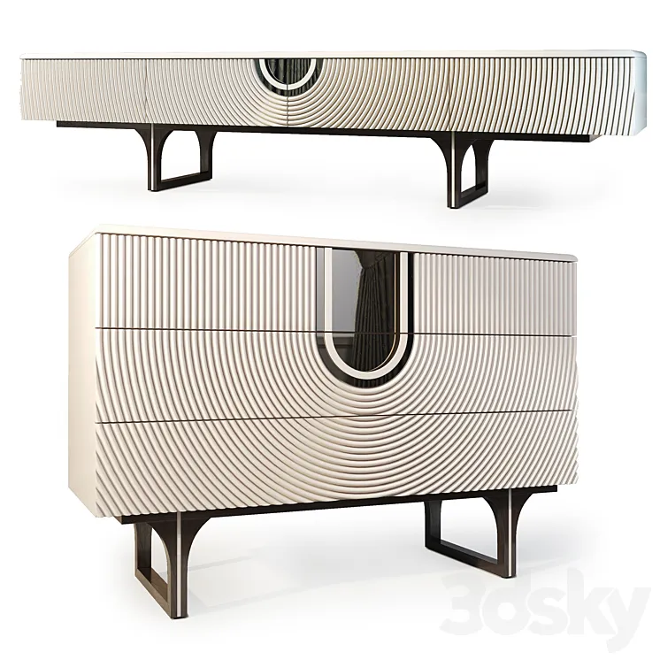 Chest and cabinet for Lexus TV. Dresser TV stand by Medusa Home 3DS Max Model