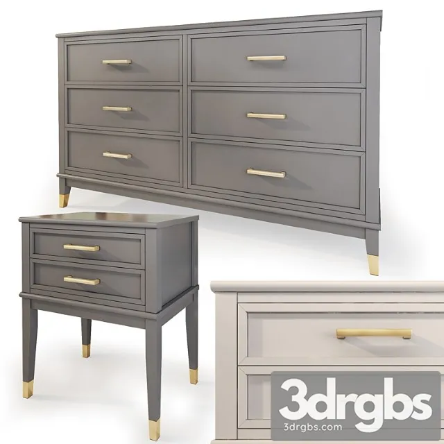 Chest and drawer westerleigh. dresser nightstand by cosmopolitan 2 3dsmax Download