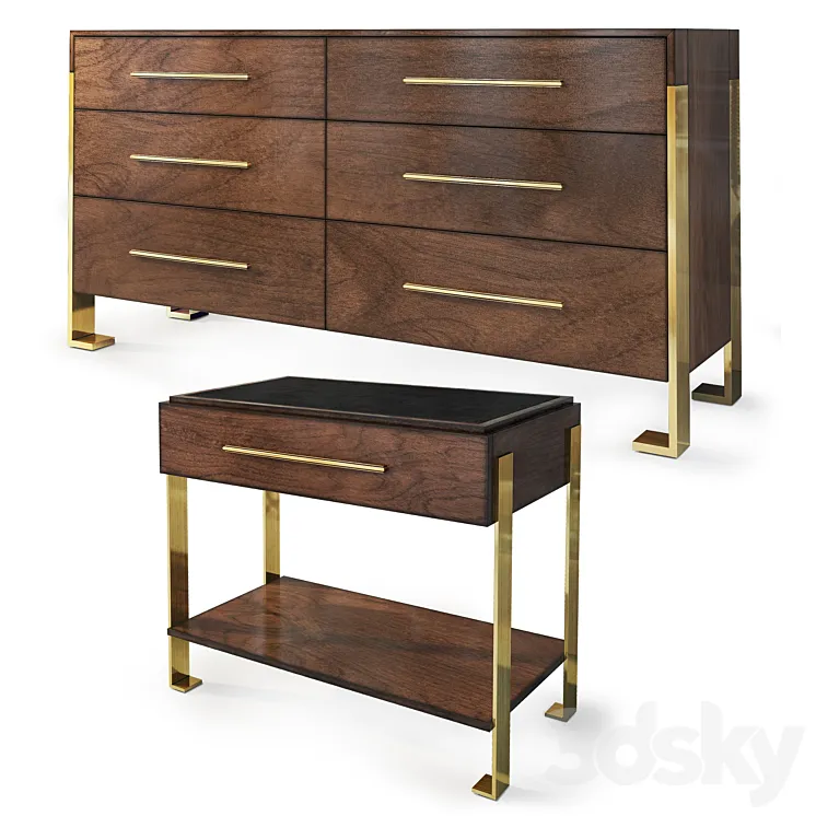 Chest and nightstand Melody. Sideboard nightstand by Carson 3DS Max