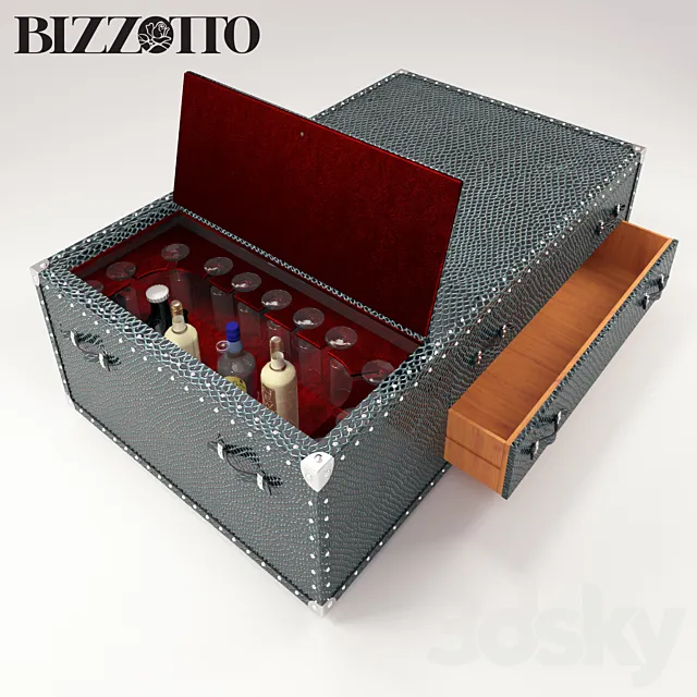 Chest bar. Happy Hour Trunk by BIZZOTTO 3DS Max Model