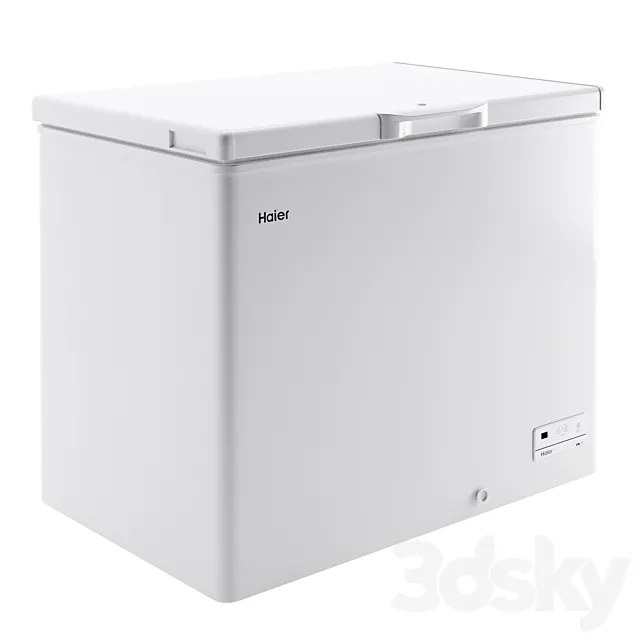 Chest freezer Haier HCE203R 3DS Max Model