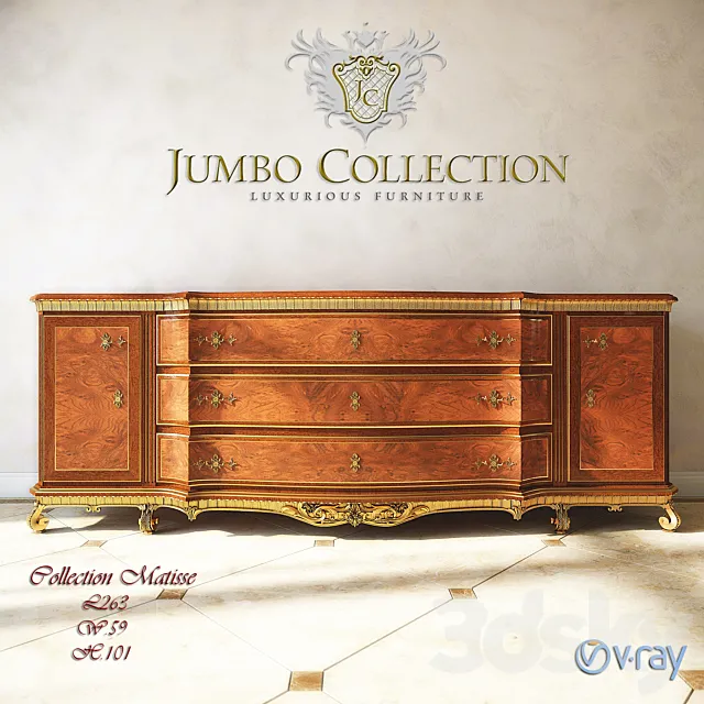 Chest Jumbo Collection Matisse 3DS Max Model