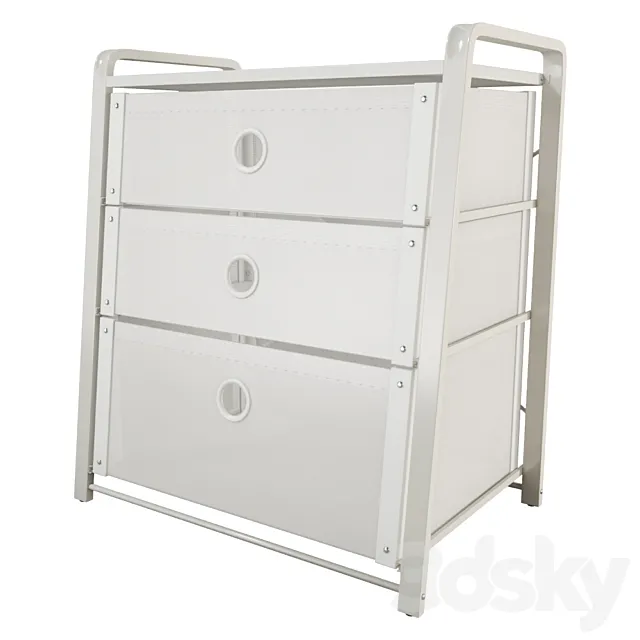 Chest of 3 drawers IKEA LOTE 3DSMax File