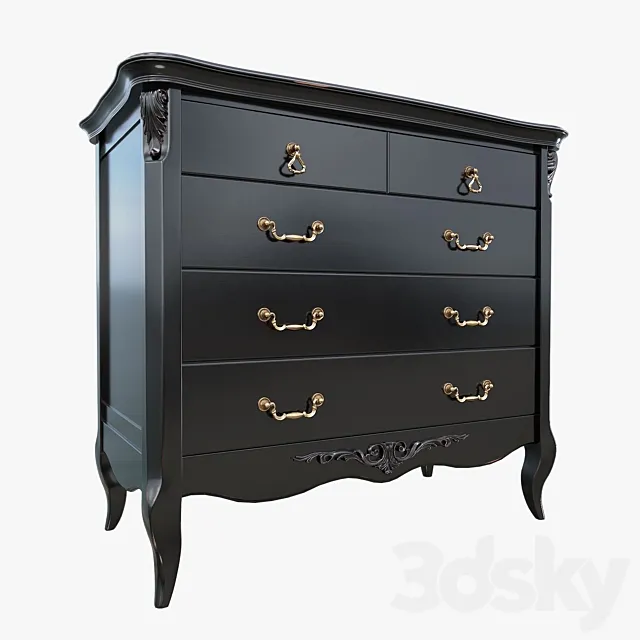 Chest of 5 drawers (KREIND) 3ds Max